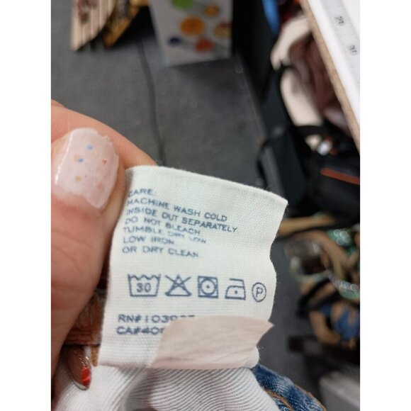 Marc By Marc Jacobs Womens Iconic Denim Mini Skirt Size 28 Blue Raw Hem Cotton - Picture 9 of 9